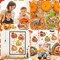 48 Sets Fall DIY Picture Frames Craft Kit Autumn Thanksgiving Pumpkin